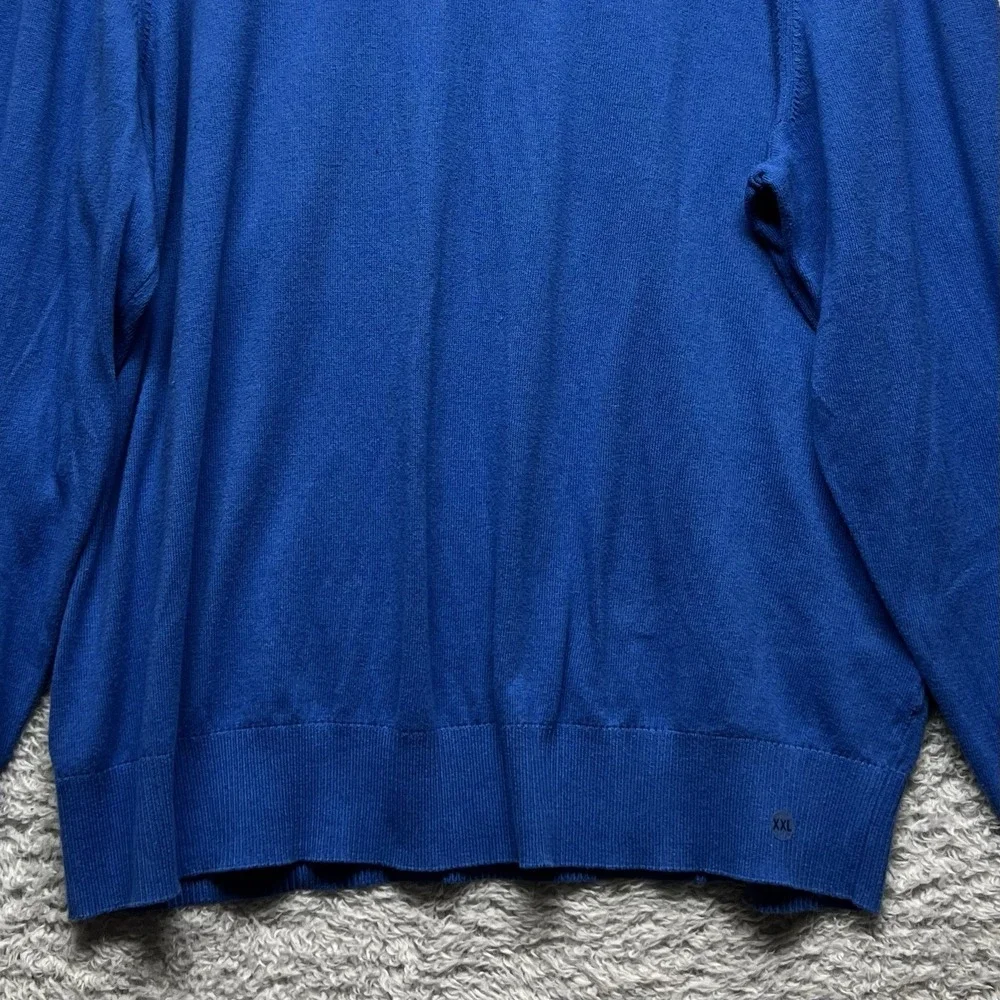 American Eagle Sweater Mens XL Blue V Neck Pullover Long Sleeve Teacher Preppy